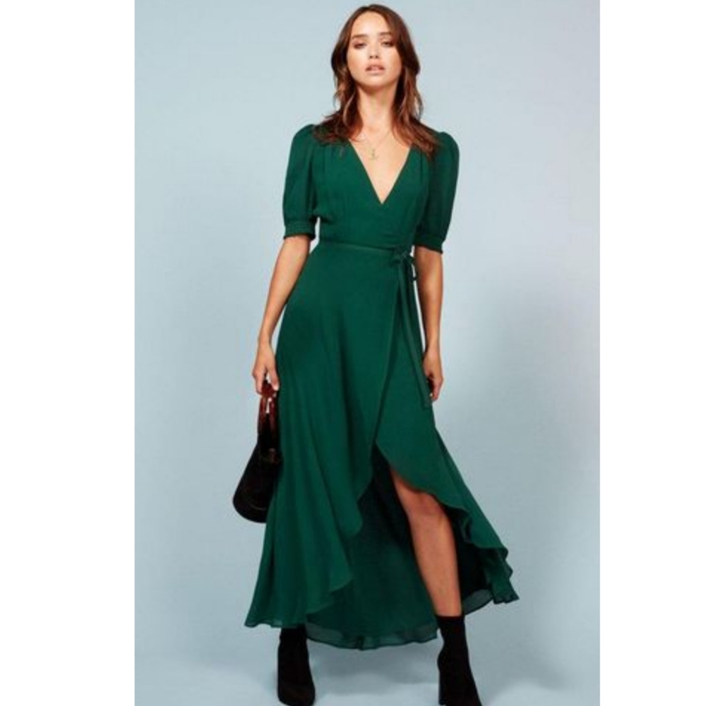 Reformation Bonnie dress Sycamore green Small